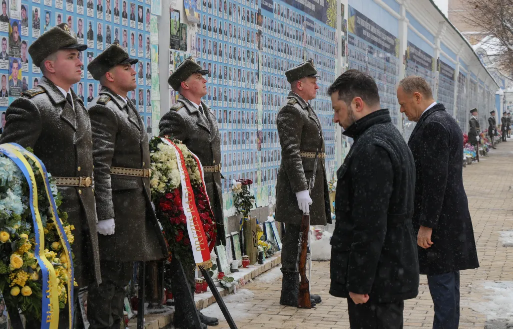 Volodymyr Zelensky and Donald Tusk. Photo: PAP/Paweł Supernak