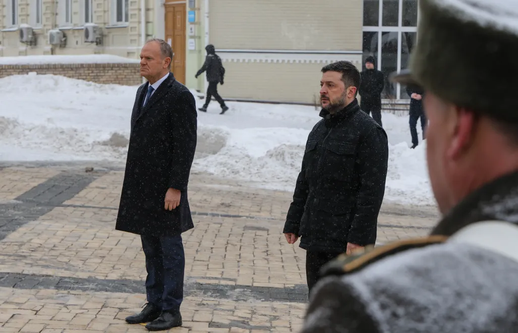 Дональд Туск и Владимир Зеленский в Киеве.Fot. PAP/Paweł Supernak