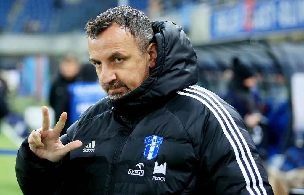 Trener Wisły Mariusz Misiura. Fot. PAP/	Jarek Praszkiewicz