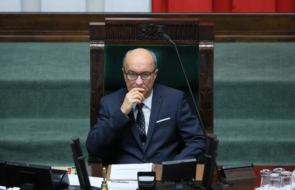 Спикер Сейма Польши Влодзимеж Чажастый. Fot. PAP/Rafał Guz