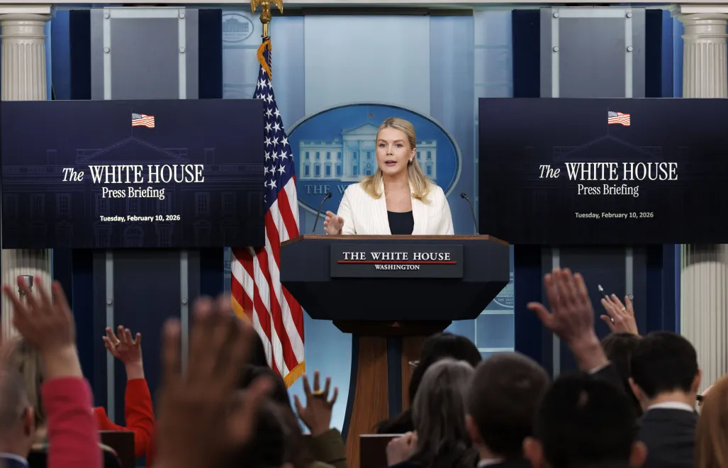 Rzeczniczka Białego Domu Karoline Leavitt. Fot. PAP/EPA/WILL OLIVER