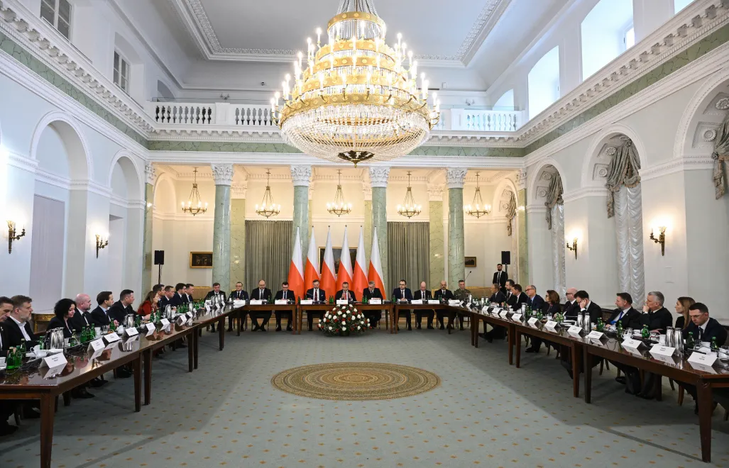 Posiedzenie Rady Bezpieczeństwa Narodowego w Pałacu Prezydenckim w Warszawie. Fot. PAP/Radek Pietruszka