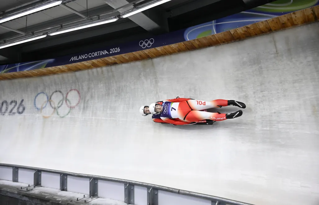 Nikola Domowicz i Dominika Piwkowska. Fot. EPA/DANIEL DAL ZENNARO