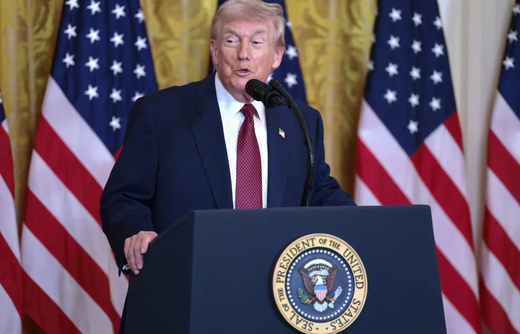 Donald Trump. Fot. PAP/ EPA/SHAWN THEW 