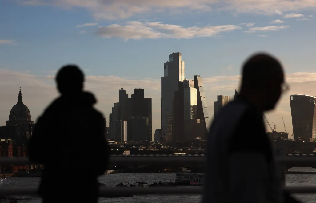 Centrum Londynu Fot. PAP/EPA/ANDY RAIN