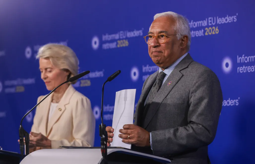 Урсула фон дер Ляйен, Антониу Кошта.  Fot. PAP/ EPA/OLIVIER HOSLET