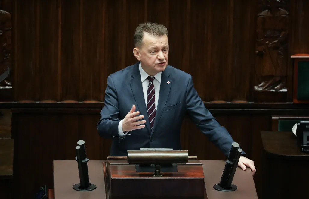 Глава фракции "Право и справедливость" в польском Сейме Мариуш Блащак. Fot. PAP/Tomasz Gzell