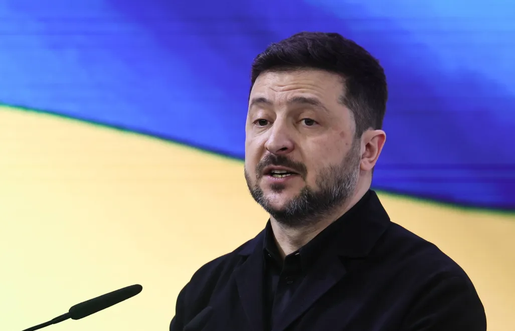 Президент України Володимир Зеленський. Fot. PAP/EPA/RONALD WITTEK