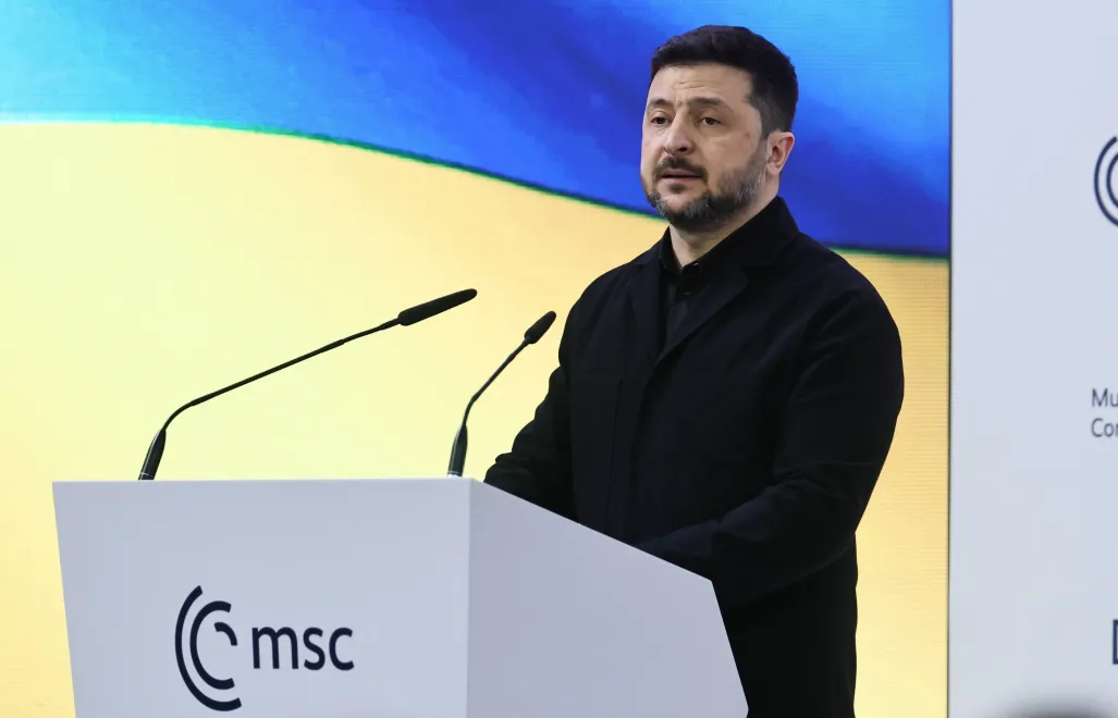 Wołodymyr Zełenski. Fot. PAP/EPA/RONALD WITTEK