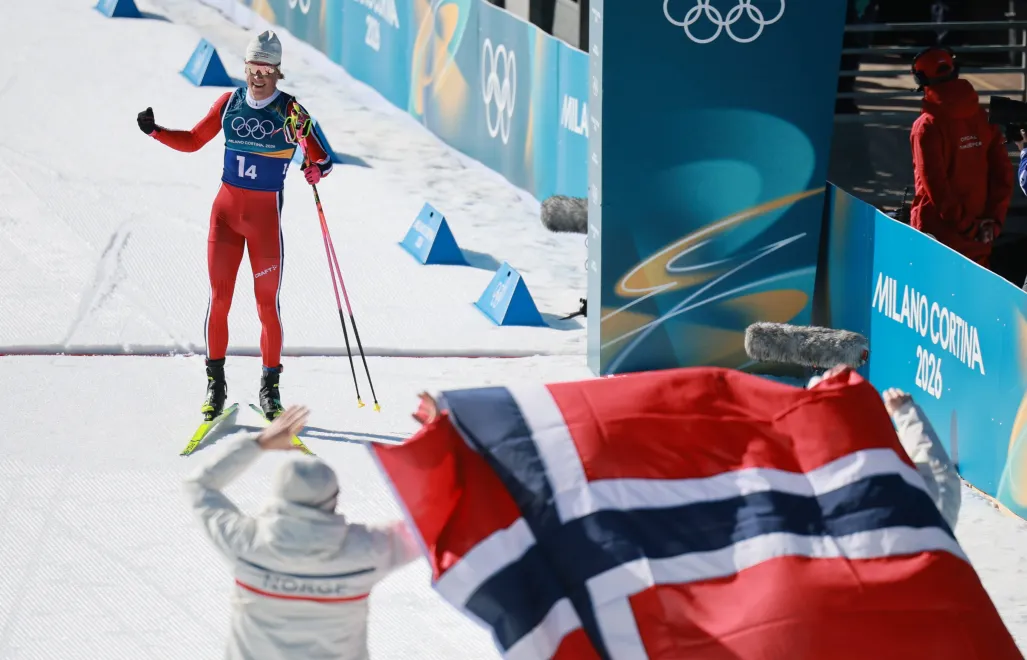  Johannes Hoesflot Klaebo, fot. PAP/EPA/HANNIBAL HANSCHKE