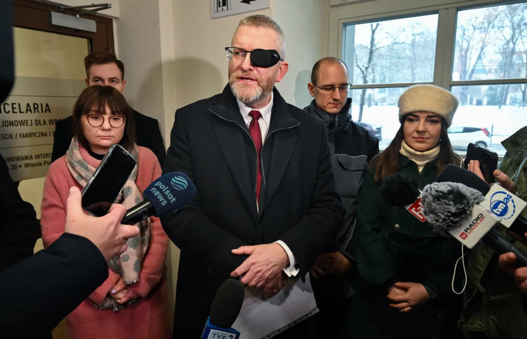 Grzegorz Braun. Fot. PAP/Maciej Kulczyński