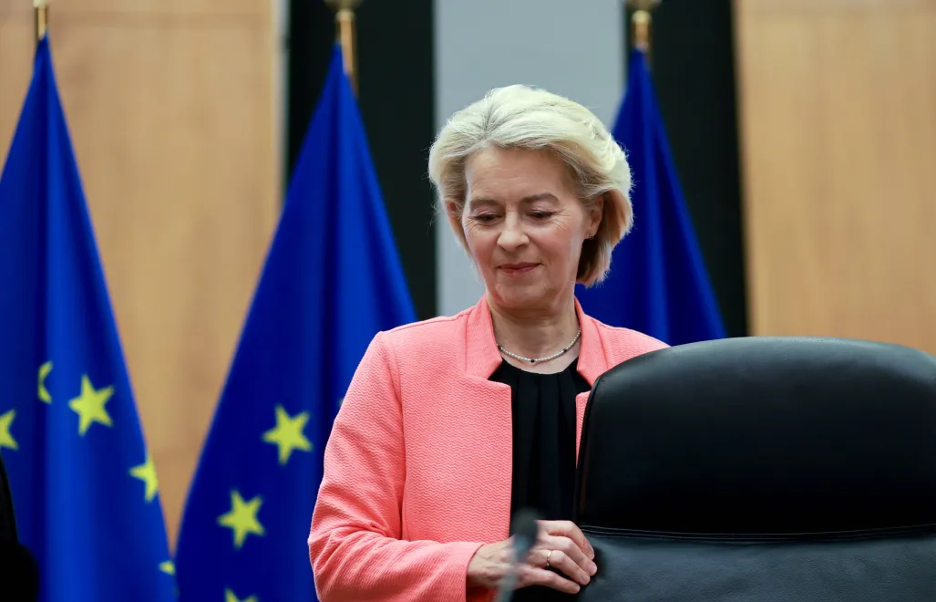 Ursula von der Leyen, fot. PAP/EPA/OLIVIER HOSLET
