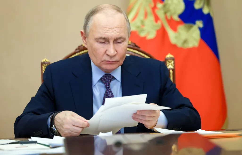 Prezydent Rosji Władimir Putin. Fot. PAP/EPA/	VYACHESLAV PROKOFYEV/SPUTNIK/KREMLIN / POOL