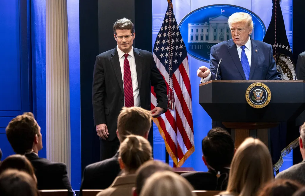 Пресс-конференция Дональда Трампа о решении Верховного суда США. Fot. PAP/EPA/Bonnie Cash/Pool