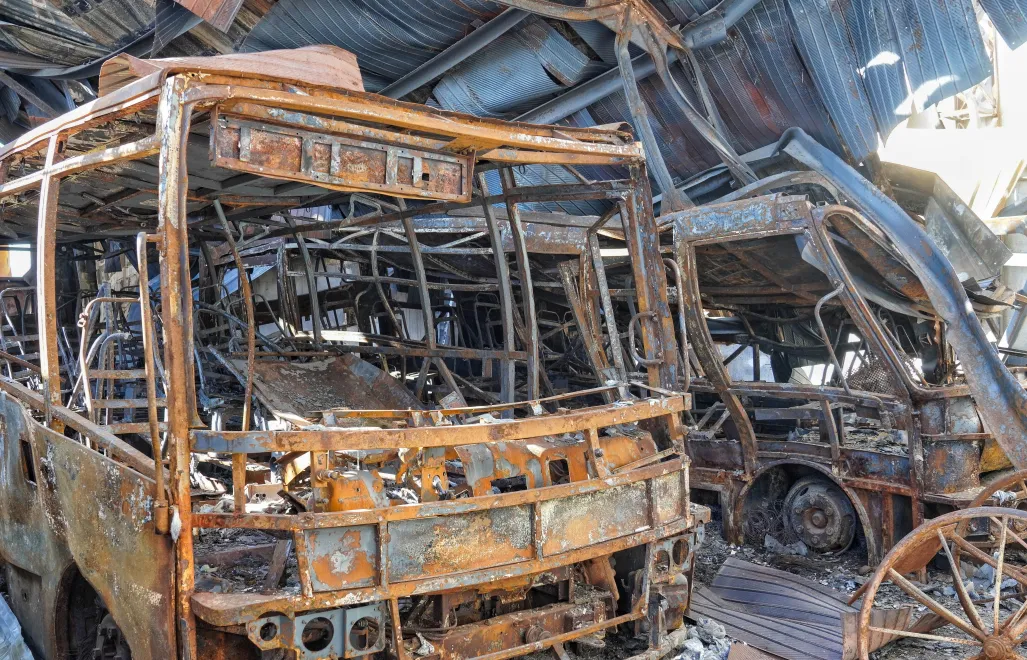 Украина. Черноморск. Разрушения после российской атаки дронами. Fot. PAP/Alena Solomonova