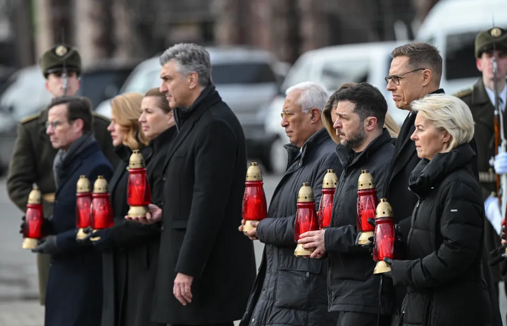 Лидеры институтов ЕС в Киеве. Fot. PAP/Marcin Obara