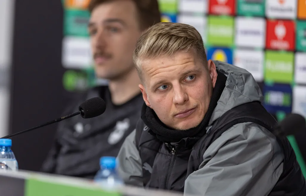 Trener piłkarzy KuPS Kuopio Miika Nuutinen. Fot. PAP/Paweł Jaskółka