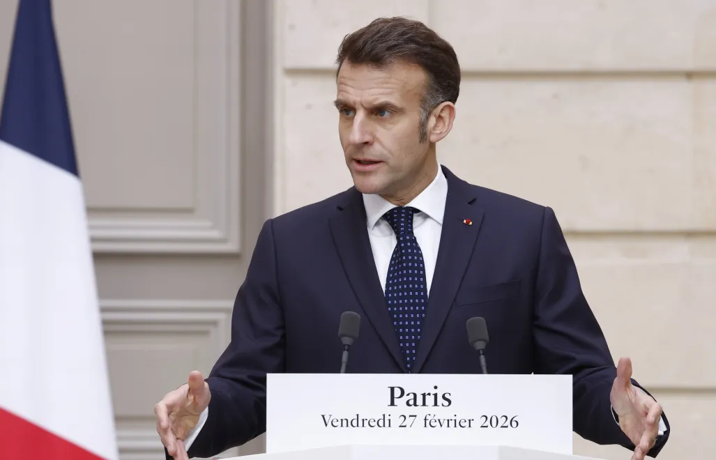 Prezydent Francji Emmanuel Macron. Fot. PAP/EPA/YOAN VALAT