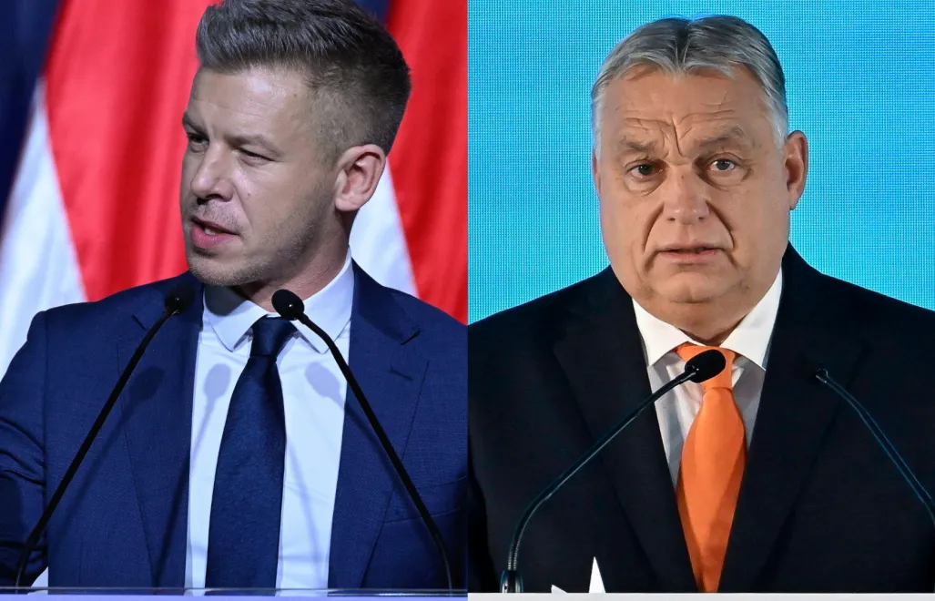 Peter Magyar, Wiktor Orban. Fot. PAP/EPA/SZILARD KOSZTICSAK, TIBOR ILLYES