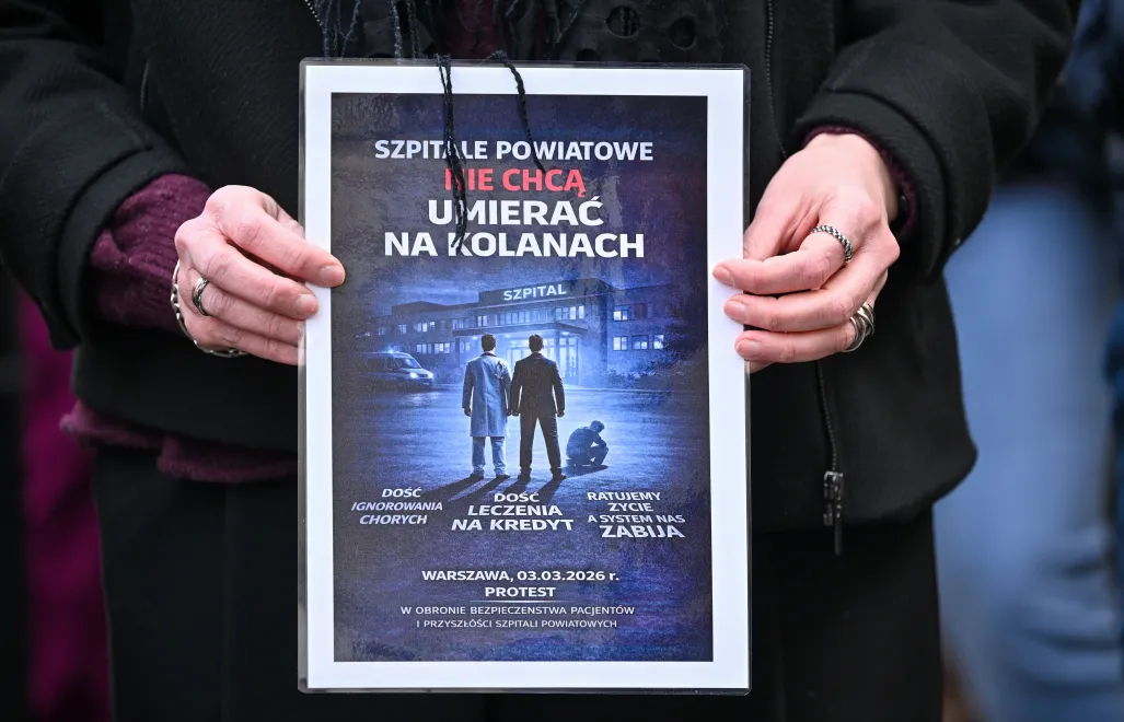 Protest przed Ministerstwem Zdrowia Fot. PAP/Piotr Nowak