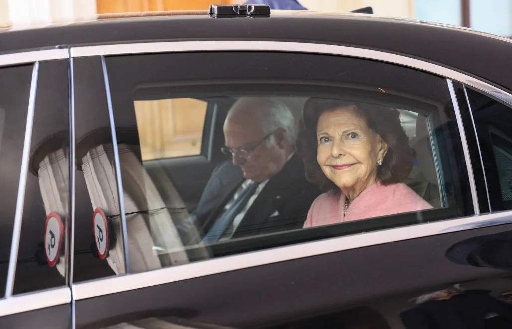 Szwedzka para królewska w Polsce Fot. PAP/Szymon Pulcyn