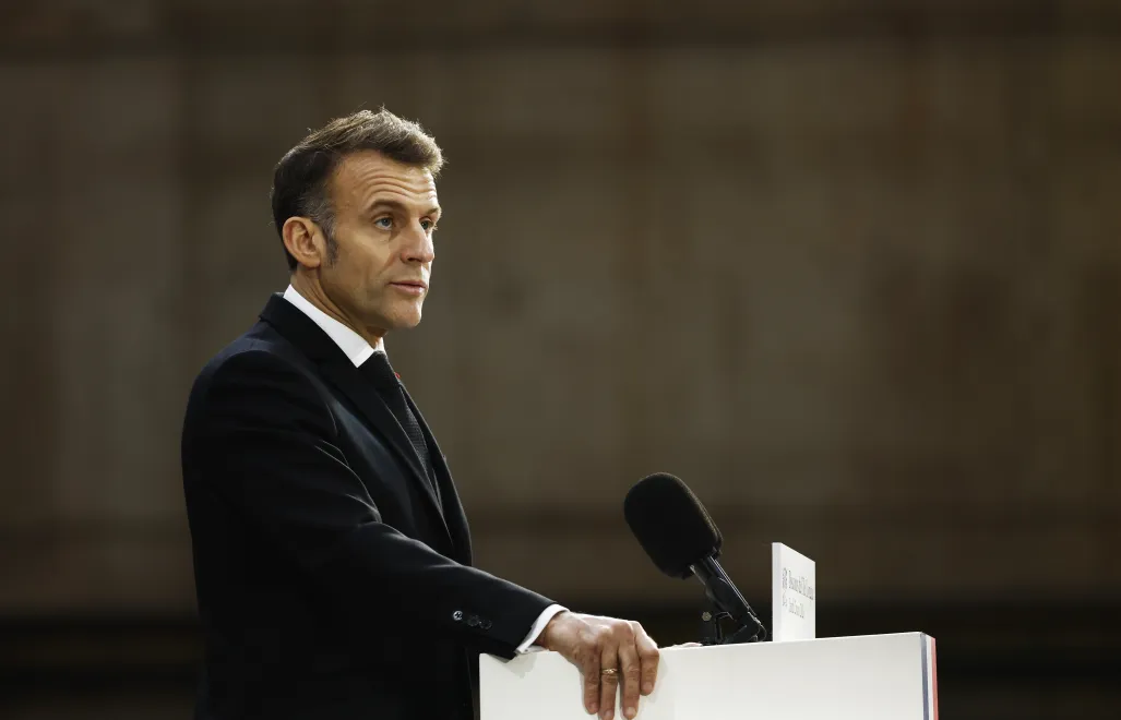 Emmanuel Macron Fot. PAP/EPA/YOAN VALAT/POOL