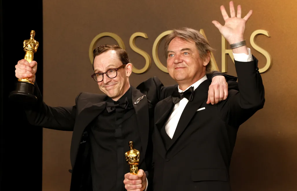 Chris Lavis, Maciek Szczerbowski. Fot. PAP/ EPA/JILL CONNELLY 