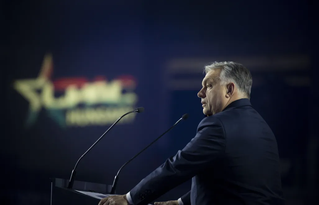 Viktor Orban na konferencji CPAC Fot. PAP/EPA/ZOLTAN FISCHER / HANDOUT