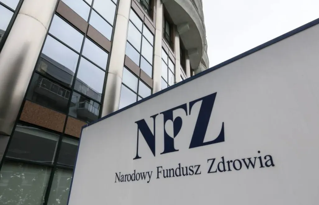 Logo NFZ Fot. PAP/Paweł Supernak