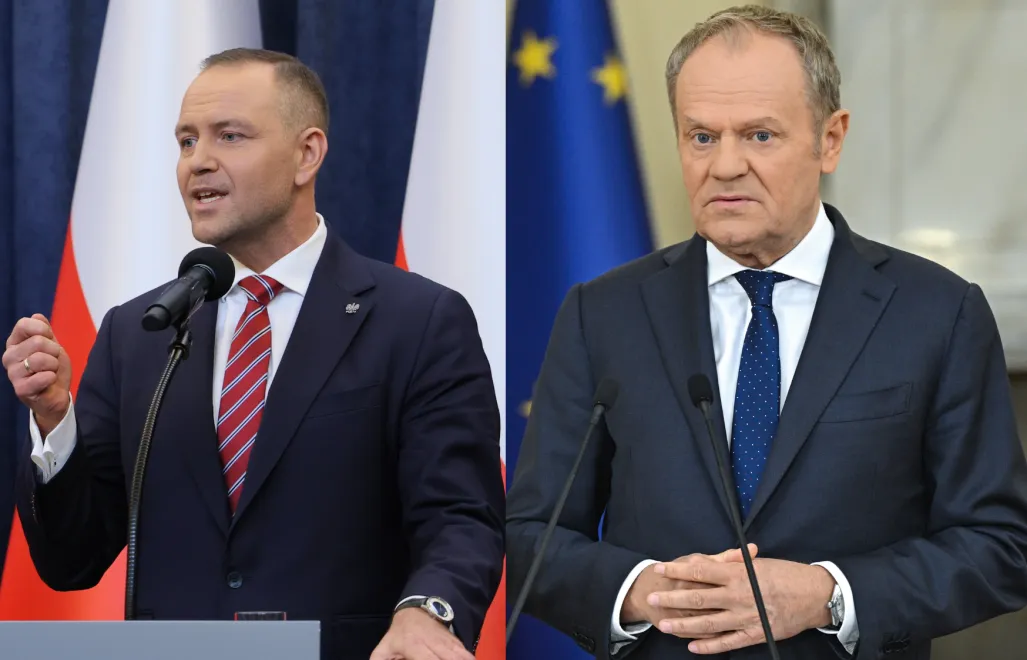 Karol Nawrocki, Donald Tusk. Fot. PAP/Paweł Supernak, Radek Pietruszka