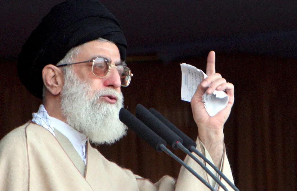 Ajatollah Ali-Chamenei. Fot. PAP/EPA/ABEDIN TAHERKENAREH