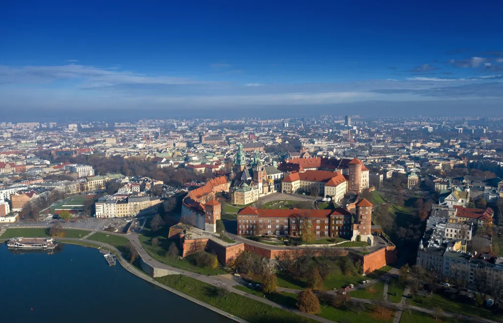 Widok na Kraków. PAP/Łukasz Gągulski