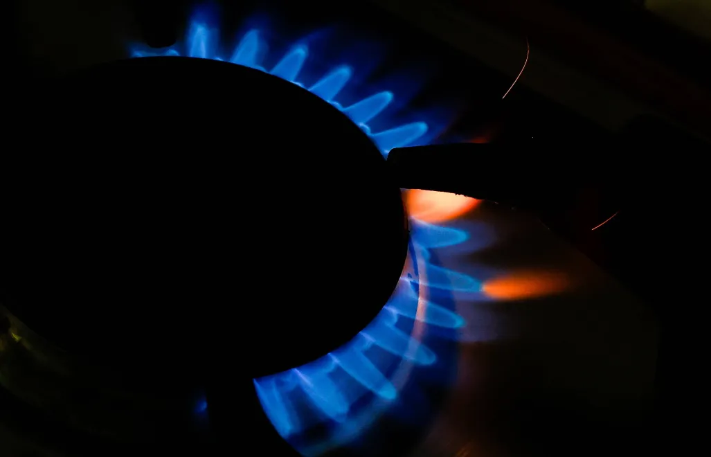 Газовая конфорка. Фотоиллюстрация. Fot. PAP/EPA/STEPHANIE LECOCQ