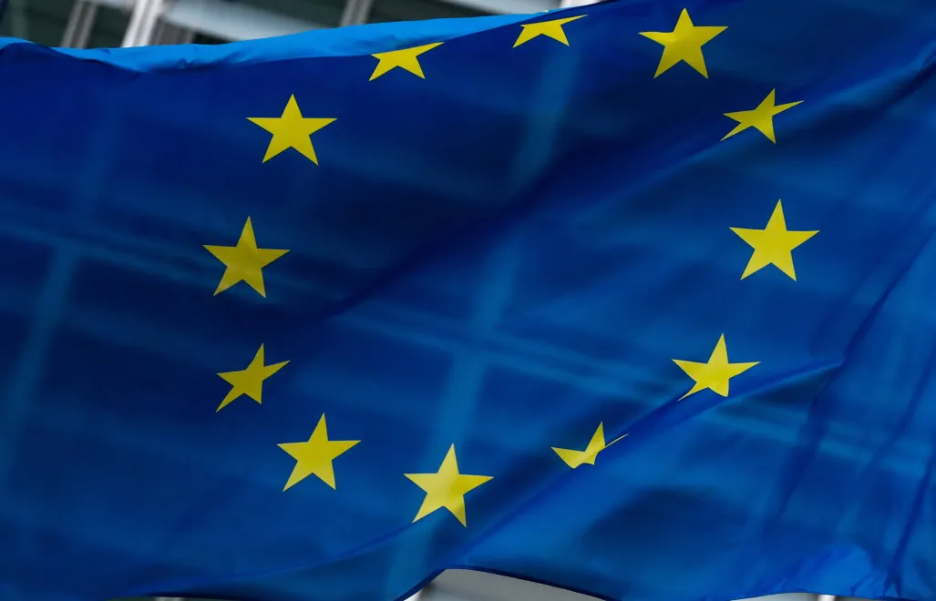 Прапор ЄС. Fot. PAP/EPA/STEPHANIE LECOCQ