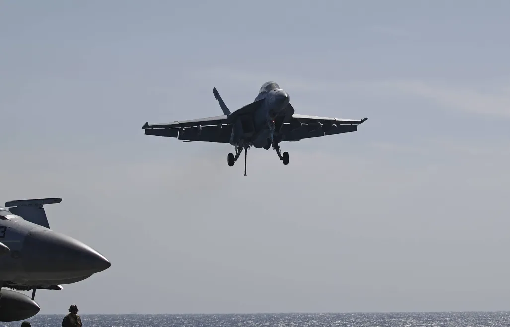 Myśliwiec F/A-18 Super Hornet Fot. PAP/EPA/JEON HEON-KYUN/POOL