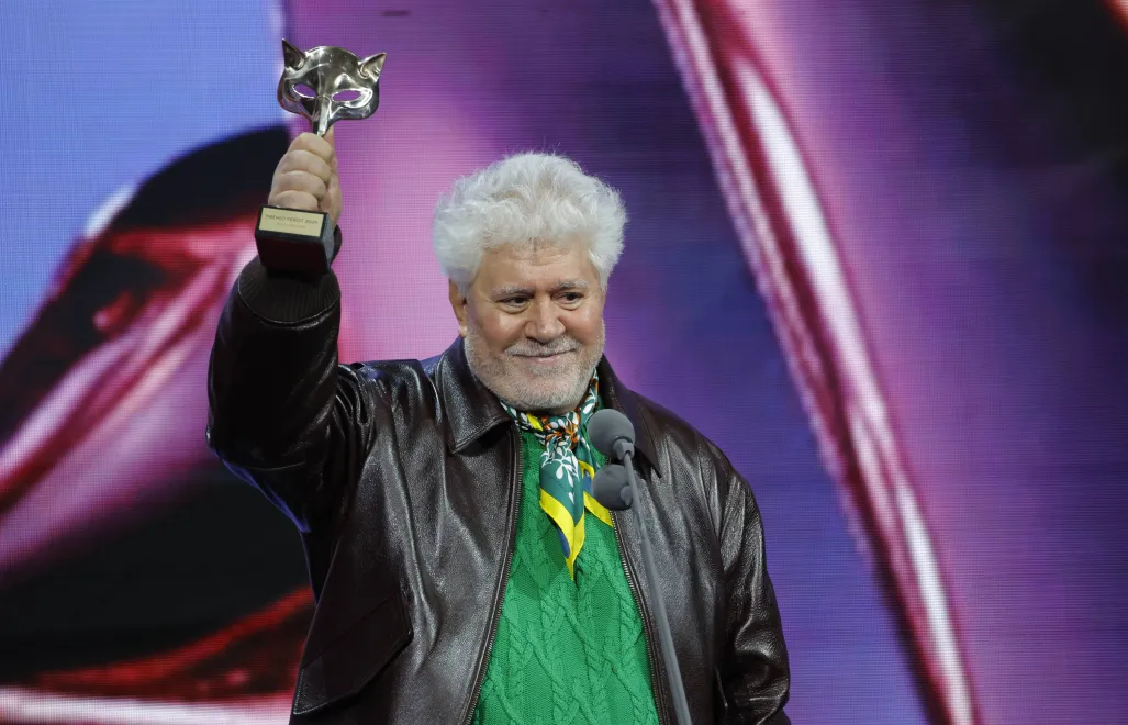 Hiszpański reżyser Pedro Almodovar. Fot. PAP/EPA/Lavandeira Jr