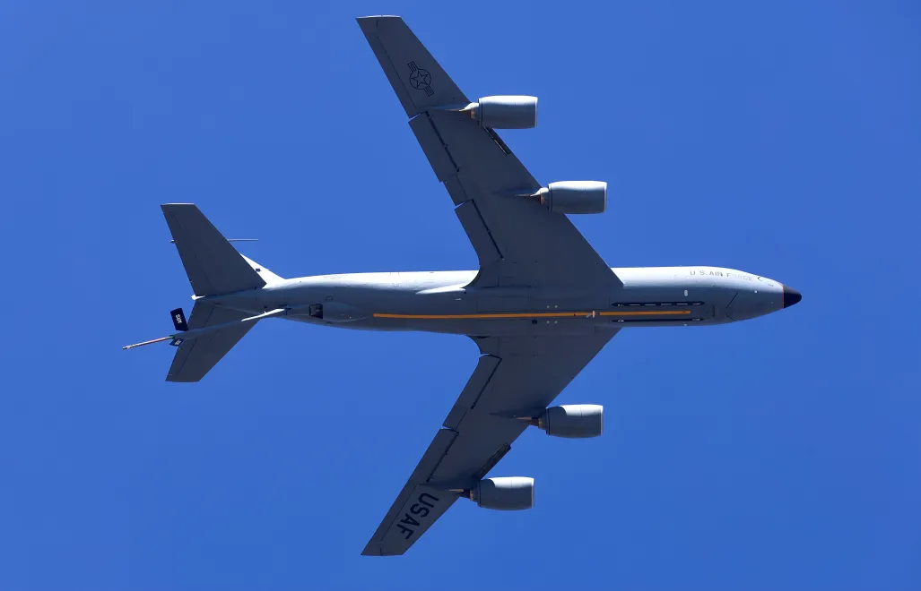 Samolot KC-135. Fot. PAP/EPA/JAGADEESH