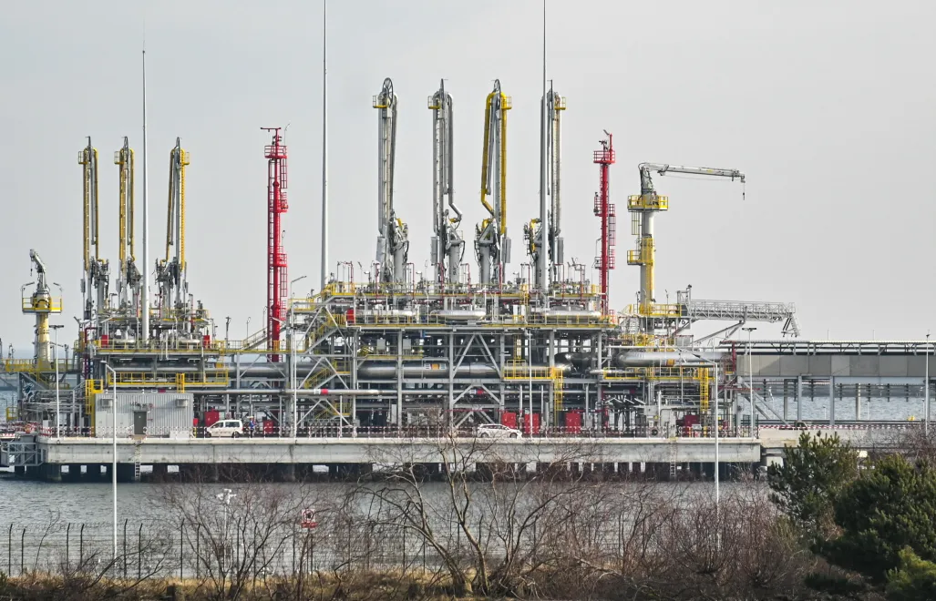 Terminal LNG im. Prezydenta Lecha Kaczyńskiego w Świnoujściu Fot. PAP/Marcin Bielecki