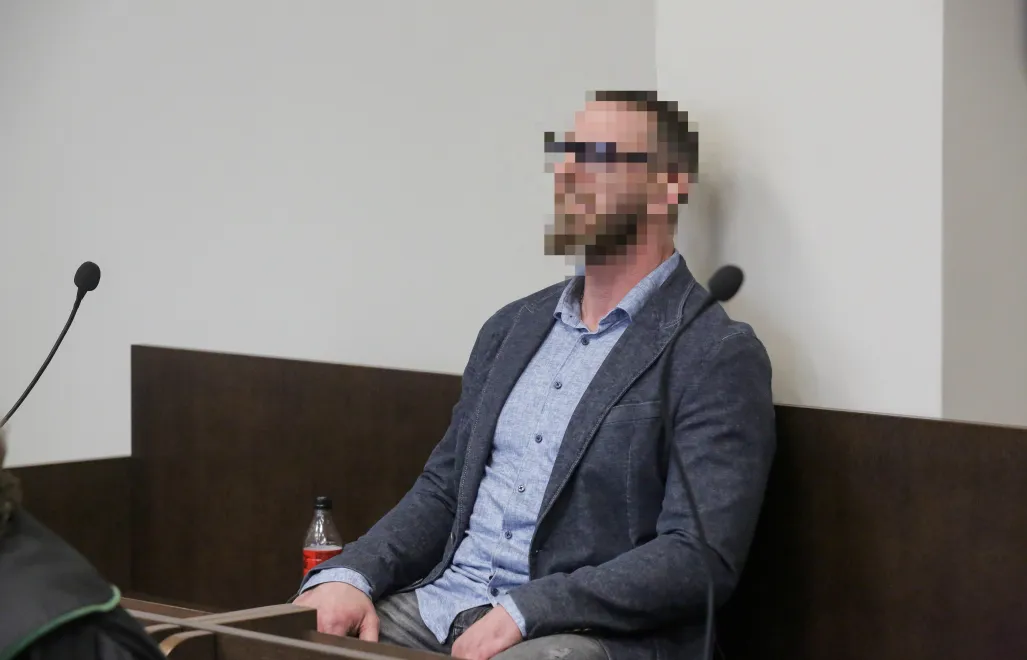 Paweł K. na sali sądowej. Fot. PAP/Tomasz Waszczuk 