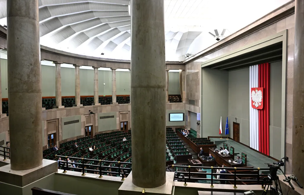 Sala obrad Sejmu Fot. PAP/Radek Pietruszka