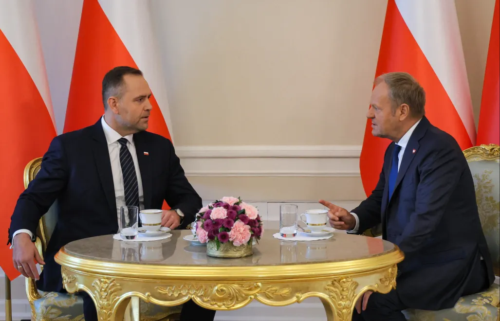 Karol Nawrocki i Donald Tusk Fot. PAP/Paweł Supernak