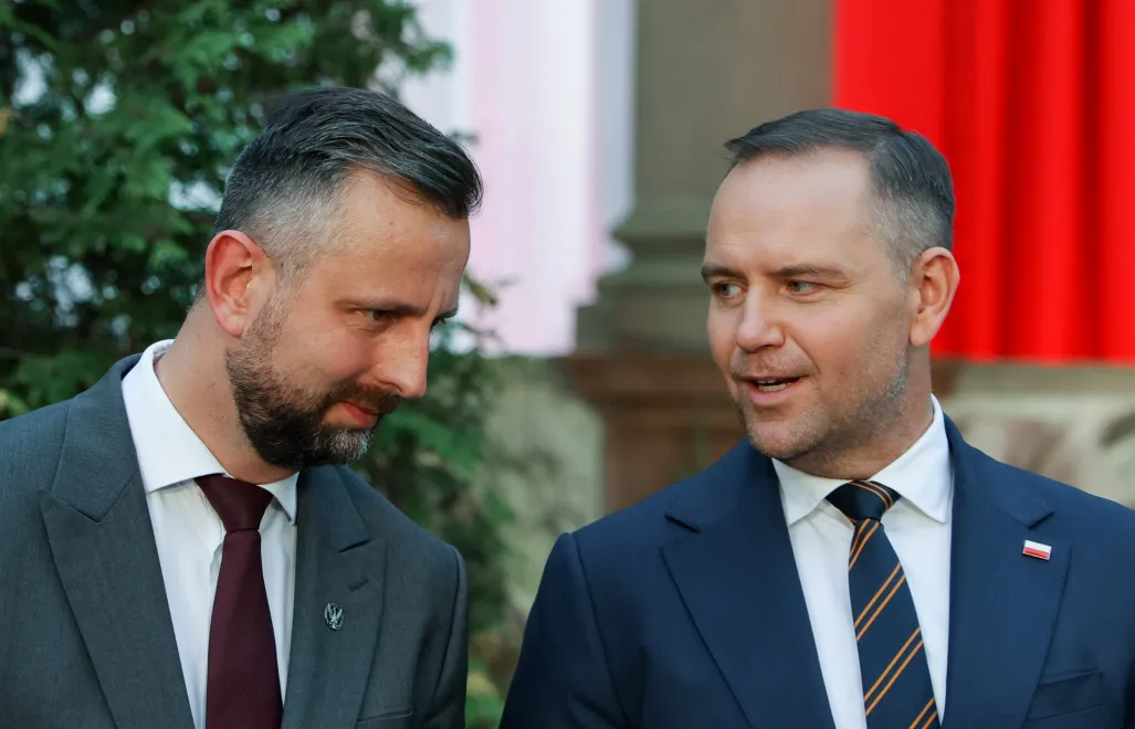 Prezydent Karol Nawrocki i wicepremier, szef MON i lider PSL Władysław Kosiniak-Kamysz. Fot. PAP/	Paweł Supernak