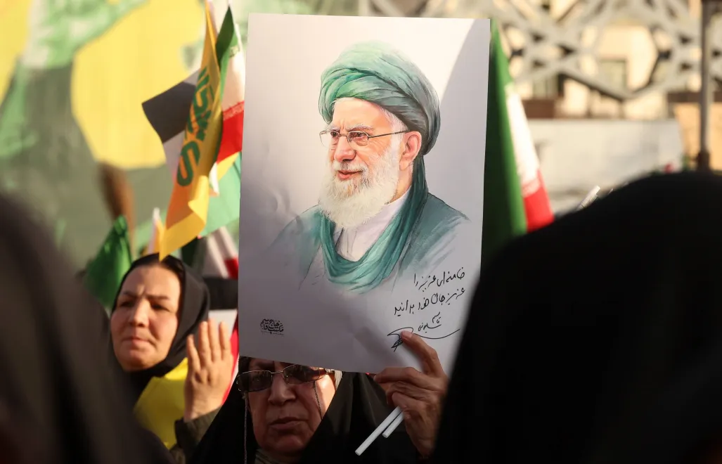  Protesty w Iranie po śmierci ajatollaha Ali Chameniego. Fot. PAP/ EPA/ABEDIN TAHERKENAREH