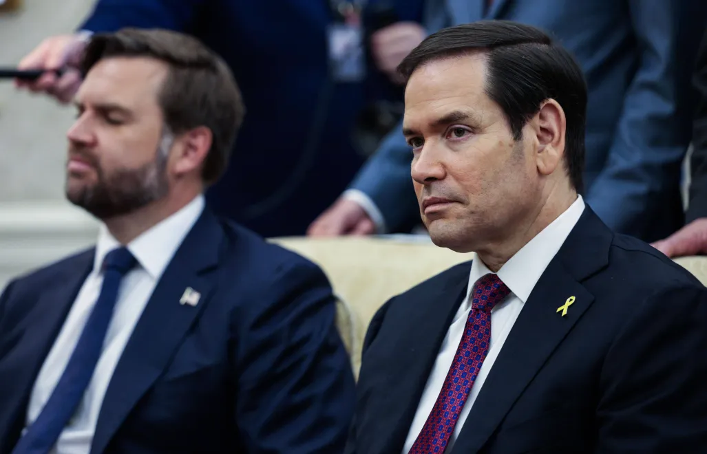 Джей Ді Венс і Марко Рубіо. Fot. PAP/EPA/SHAWN THEW / POOL