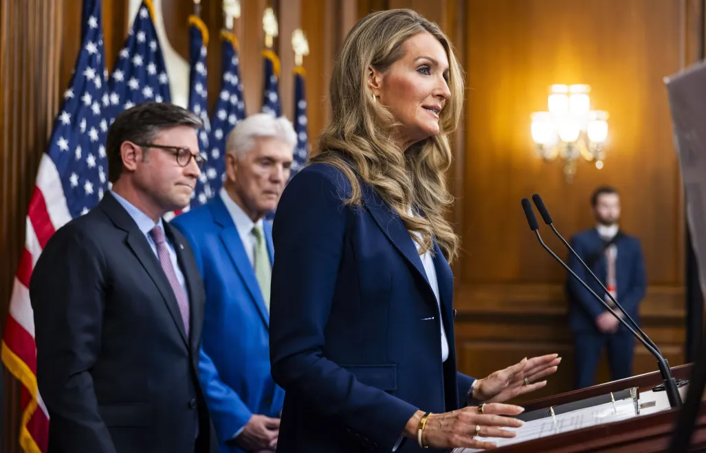 Szefowa administracji prezydenta USA Donalda Trumpa ds. małych przedsiębiorstw Kelly Loeffler. Fot. PAp/EPA/JIM LO SCALZO