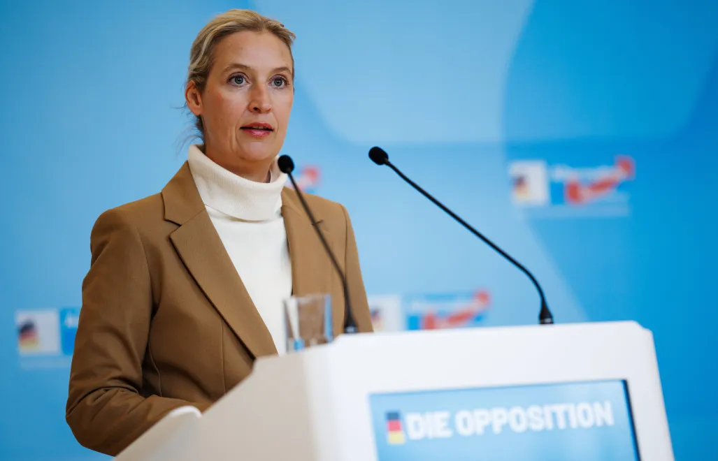 Współprzewodnicząca AfD Alice Weidel. Fot. EPA/CLEMENS BILAN