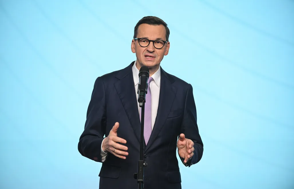Były premier, wiceprezes PiS Mateusz Morawiecki. Fot. PAP/	Marcin Obara