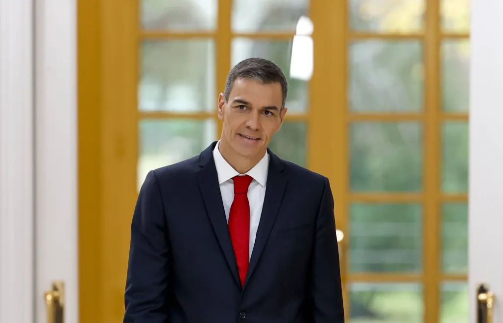 Premier Hiszpanii Pedro Sanchez. Fot. PAP/EPA/J.J.Guillen