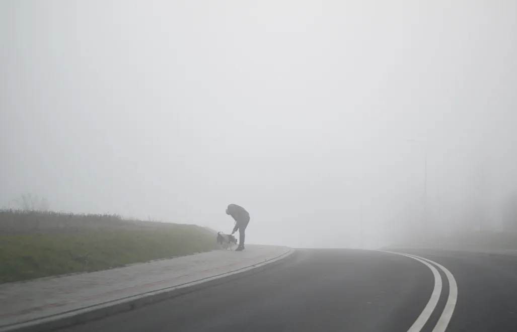 Gęsta mgła Fot. PAP/Darek Delmanowicz