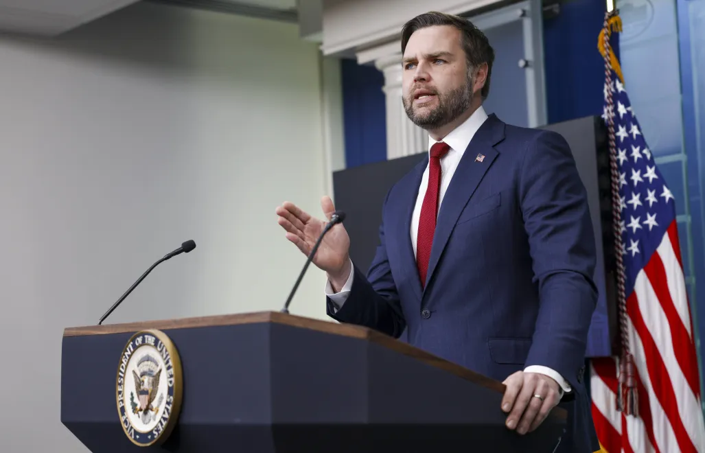 Wiceprezydent USA J.D. Vance. Fot. EPA/WILL OLIVER